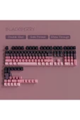 silabor GRADİENT Yan Baskı Klavye Tuşları Çift PBT Klavye Tuşları 130 key Kiraz MX KEYCAPS Oyun Klavyesi - 1