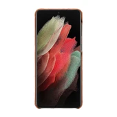 Samsung Galaxy S21 Plus Uyumlu Deri Arka Kapak UJ RST2EF Taba - 3