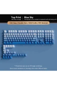 silabor GRADİENT Yan Baskı Klavye Tuşları Çift PBT Klavye Tuşları 130 key Kiraz MX KEYCAPS Oyun Klavyesi - 1