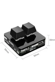 silabor 2 Tuşlu Bluetooth Mini Klavye Makro Klavye Mekanik Rgb Pın Klavye Programlanabilir Windows Ve Mac - 3
