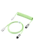 silabor Coiled Kablo, Sarmal Kablo, Mekanik Klavye Kablosu, Type C Usb Kablo [Oyuncu Klavyesi Kablosu] - 1