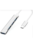 Arkhelais To Usb Hub 4 Port Çoklayıcı 4in1 Macbook Ile Uyumlu Çoğaltıcı Type C To Usb Converter Hub thumbnail 4