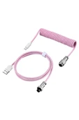 silabor Coiled Kablo, Sarmal Kablo, Mekanik Klavye Kablosu, Type C Usb Kablo [Oyuncu Klavyesi Kablosu] - 1