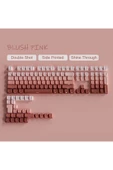 silabor GRADİENT Yan Baskı Klavye Tuşları Çift PBT Klavye Tuşları 130 key Kiraz MX KEYCAPS Oyun Klavyesi - 1