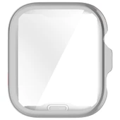 Huawei Watch Fit 4 Kasa Uyumlu Kılıf Yumuşak Tpu Kasa ve Ekran Koruyucu Kılıf  Gümüş thumbnail 4