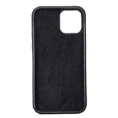 Apple iPhone 12 Uyumlu Deri Arka Kapak ROCK RST1 Siyah - 1