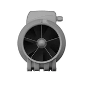 100'lük 250 m3/h İki Hızlı Aksiyel Kanal Fanı 40 dB(A) 25W Vent Europe Q125 Redüksiyonlu IP44 3 Yıl Garantili AGMair Ventilation Havalandırma - 3