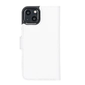 Apple iPhone 13 Uyumlu Deri Cüzdanlı Kılıf F3 Beyaz - 5
