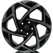 Opel Uyumlu Truva-172 8.0X18 5X105 ET45 56.6 Black Diamond Jant - 1