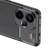 Xiaomi Redmi 13C Uyumlu Kamera Korumalı Darbe Önleyici Carbon Brushed Silikon Kılıf - 8