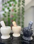 Doğal Cilalı Mermer Havan thumbnail 2