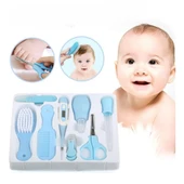 8 Parça Bebek Bakım Seti Mavi Renk thumbnail 2