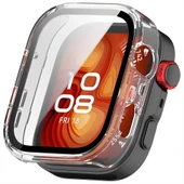 Huawei Watch Fit 4 Pro Kasa Uyumlu Kılıf Sert PC Kasa ve Ekran Koruyucu Kılıf  Şeffaf - 1