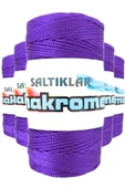 5 Adet Polyester Makrome İpi 4250 Mor 100 gr - 1