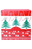 Yılbaşı Çam Ağacı Motifli Hediye Kutusu 19x9 cm - 2
