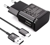 Samsung 2.1A 10 W Galaxy S8 ve Tüm Type-C Girişli Uyumlu  Usb To Type-C Girişli  Siyah Şarj Cihazı - 2
