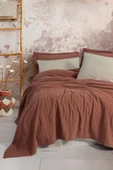 Cotton Box Natura Çift Kişilik Yatak Örtüsü / Pike Takımı Vilo Kiremit - 1