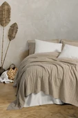 Cotton Box Natura Çift Kişilik Yatak Örtüsü / Pike Takımı Vilo Bej - 1