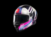 KASK MT STINGER TRON C8 PARLAK GRİ/PEMBE thumbnail 1
