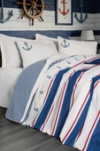 Cotton Box Maritime Tek Kişilik Nevresim Takimi Brine Ekru - 1