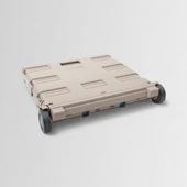 Nurgaz Katlanır Tekerlikli Kamp Kasası Kahverengi NGC140 - 2