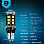 T15 Led Ampul 15 Ledli Canbuslı Ultra Parlak Beyaz - 3