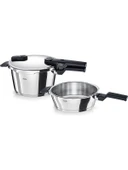 Fissler Vitaquick Glossy Düdüklü Tencere 4,5+2,5 Litre - 1