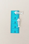 Oya Abiye Bileklik Kolye Pleksi Metalik Plastik Pul Gümüş Renk 8 gram 50 adet - BNC529 - 2