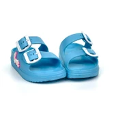Erkek Çocuk Mavi Tokalı Figürlü Ortopedik Rahat Günlük Terlik - 3