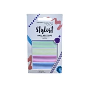 Elegant Touch Neon Tırnak Sticker Seti – Renkli Şerit Bant - 1