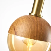 Apliqa Darıs Tekli Ahşap Desenli Sarkıt Avize thumbnail 4