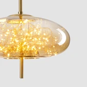 Apliqa Zuna  10 Watt 3000K Eskitme Bal Camlı Tekli Peri Led Sarkıt Avize thumbnail 4