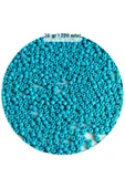 Turquaz Mavi Renk 4 mm Yaklaşık 220 adet/20 gram Cam Boncuk Oya Yazma Bileklik ve Kolye - 1