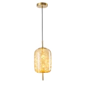 Apliqa Lewi 10 Watt 3000K Eskitme Bal Camlı Tekli Peri Led Sarkıt Avize thumbnail 2