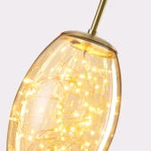 Apliqa Jasper 10 Watt 3000K Eskitme Bal Camlı Tekli Peri Led Sarkıt Avize thumbnail 4