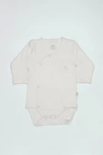 Bistyle Organik Natural Basic Style Kruvaze Uzun Kol Body Bs17102 Ekru - 1