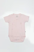 Bistyle Organik Natural Basic Style Kruvaze Yarım Kol Body Bs17101 Pembe - 1
