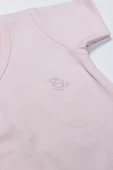 Bistyle Organik Natural Basic Style Kruvaze Yarım Kol Body Bs17101 Pembe - 3