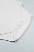 Bistyle Organik Natural Basic Style Yarım Kol Body Bs17103 Beyaz - 3