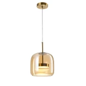 Apliqa Brook 12 Watt 3000KEskitme Bal Camlı Tekli Led Sarkıt Avize thumbnail 3