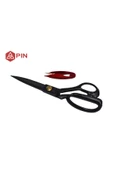 JANOME PIN Profesyonel Paslanmaz Çelik Siyah Terzi Makası 11" - 1