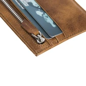 Zip Deri Fermuarlı Kartlık ZPCH V18 Taba - 5