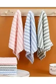 MODELHOME 3 Adet Mikrofiber Temizlik Bezi Waffle Mutfak Bezi Polar Mercan Temizlik Bezi 30x30 Cm - 4