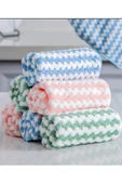 MODELHOME 3 Adet Mikrofiber Temizlik Bezi Waffle Mutfak Bezi Polar Mercan Temizlik Bezi 30x30 Cm - 1