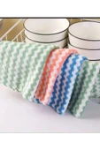 MODELHOME 3 Adet Mikrofiber Temizlik Bezi Waffle Mutfak Bezi Polar Mercan Temizlik Bezi 30x30 Cm - 3