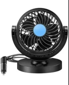 Carub Niken 12 Volt  Çakmak Fişli Torpido Üstü Oto Vantilatör - 1