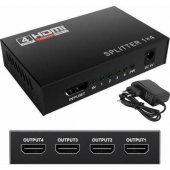 PrimeX PX-5004 1080P 2K 4K UHD 4 Port HDMI Splitter (Adaptörlü) - 6