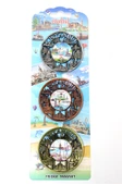 İstanbul Temalı Metal Magnet 3'lü Set Alk2890 - 1