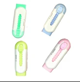 Mikro E-Grip Yumuşak Silgi Sürgülü Açılır -Kapanır Pastel Renkler - 1