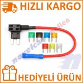 Maflen Mini Sigorta Ekleme Kablo Fuse Tap 7x Sigorta Hediye-S1852 - 1